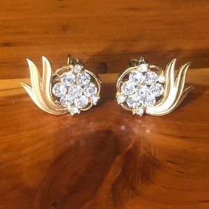 Trifari clip on earrings